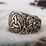 Odin horn ring bronze