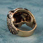 Odins kranie ring bronze