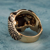 Odins kranie ring bronze