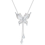 Opal sommerfugl halskæde 1001 Smykker