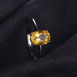 Orange citrin ring