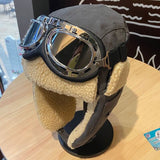 Pilot pelshat Med briller