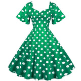 Pin-up-kjole 40’erne Grøn / S