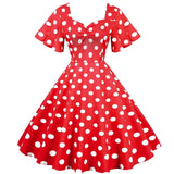 Pin-up-kjole 40’erne Rød / S