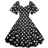Pin-up-kjole 40’erne Sort / S