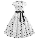 Prikket pin up kjole S