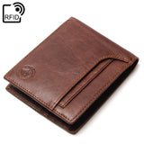 Pung med RFID-beskyttelse Kaffebrun