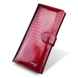 Rektangulær pung Mørkerød