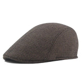 Retro baret Kaffebrun