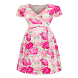 Rockabilly-kjole XXL Rose / XL