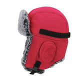 Rød pelshue 56-60 cm