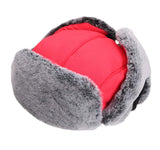 Rød pelshue 56-60 cm