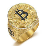 Signet ring Bitcoin guld