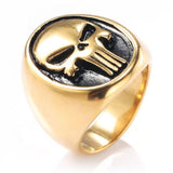 Signet ring Punisher guld