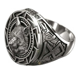 Signet ring viking ulv