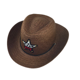 Sjov cowboyhat til børn Brun