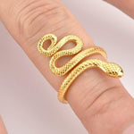 Slange ring guld finger