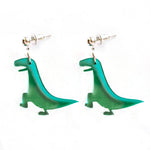 Søde grønne dinosaur øreringe