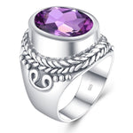 Sofistikeret ametyst ring
