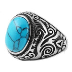 Solid turkis ring