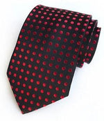Sort slips med røde prikker