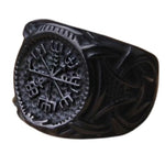 Sort Vegvisir ring