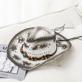 Strå og perle cowboyhat