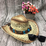 Strå og perle cowboyhat