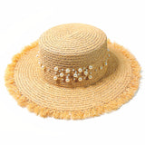 Stråhat med perler Standardtitel