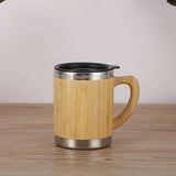 Termokrus i træ 300 ml med håndtag