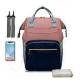 Traditionel pusletaske Lyserød/blå