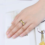 Trendy citrin ring