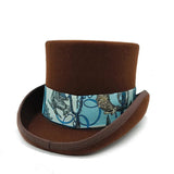 Trendy høj hat Brun 2 / S (54-55 cm)