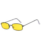 Trendy vintage-stil solbriller Gul