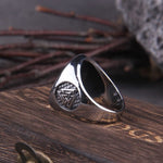 Triquetra symbol ring