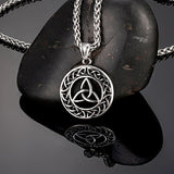 Triquetra vedhæng stål