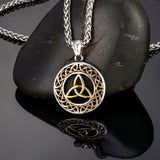 Triquetra vedhæng stål