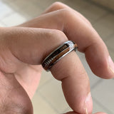 Tungsten ring brun danmark