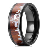 Tungsten ring natur trae