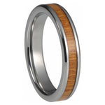 Tynd tungsten ring trae