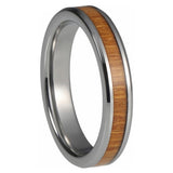 Tynd tungsten ring trae