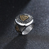 Valknut emblem ring