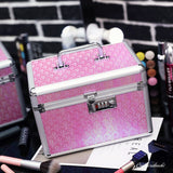 Vanity Case med kodelås Pink stil med kode
