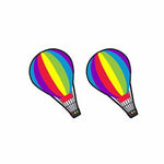 Varmluftsballon regnbue øreringe