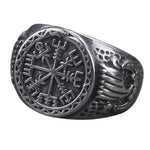 Vegvisir emblem ring