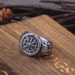 Vegvisir emblem ring