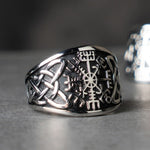 Vegvisir kompas ring