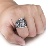 Vegvisir kompas ring