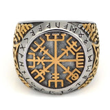 Vegvisir stål ring