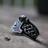 Viking hammer ring stål